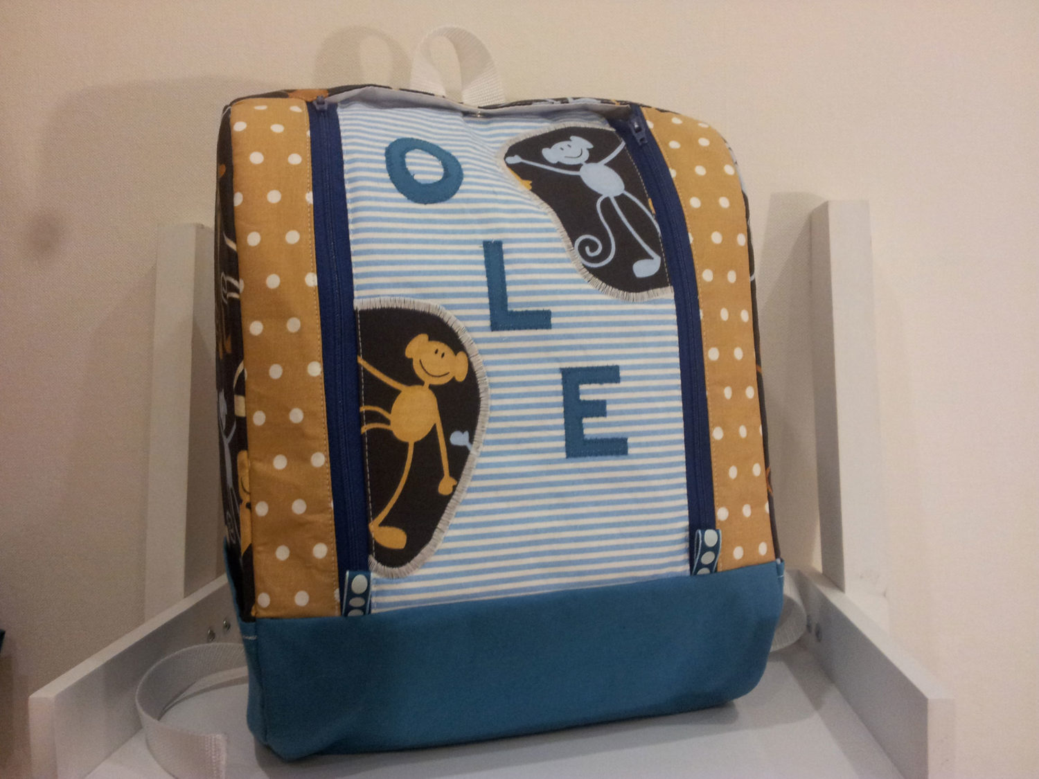 Klappackrucksack Affe
