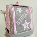 KlappPackRucksack, rosa, Sterne, Stella