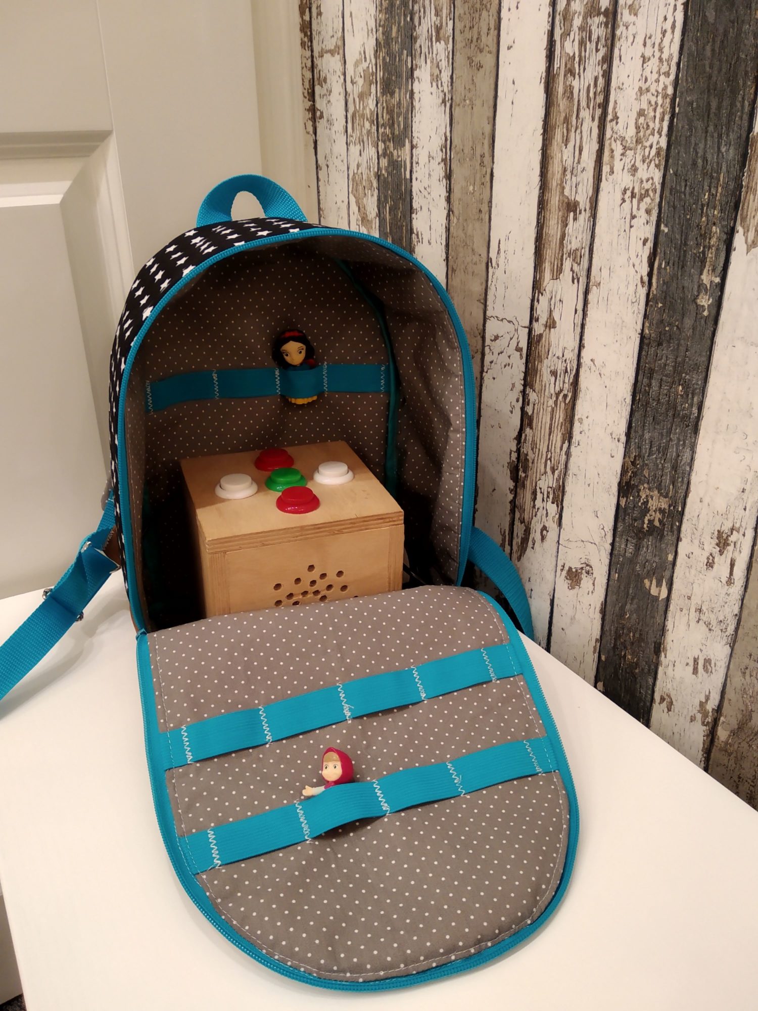 Rucksack Rückenflitzer Midi z.B. für die Toniebox, Schulausflüge Dino – Bild 3